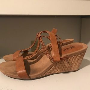 Style & Co Tan Wedges - Size 6